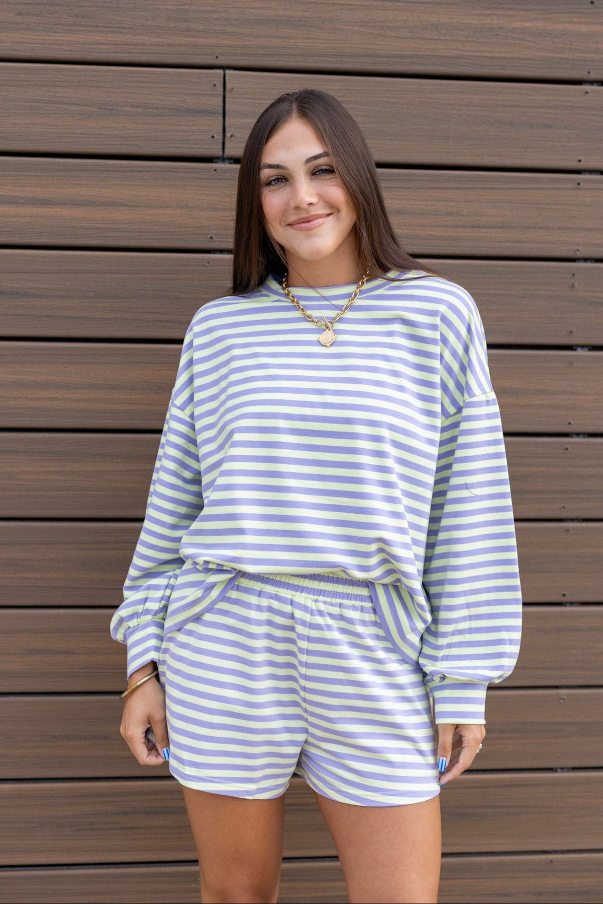 Semi Crop Striped Tee