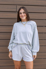 Striped Knit Shorts