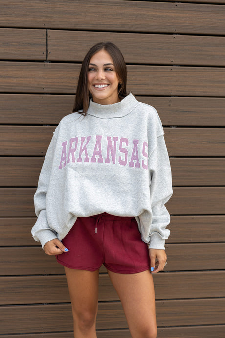 Arkansas Mockneck Sweatshirt