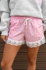 Lace-Trim Shorts