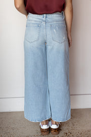 AMBER HR CROP WIDE LEG JEAN