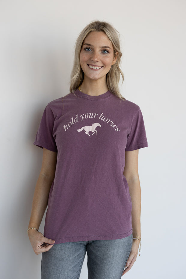 HOLD YOUR HORSES SILHOUETTE TEE