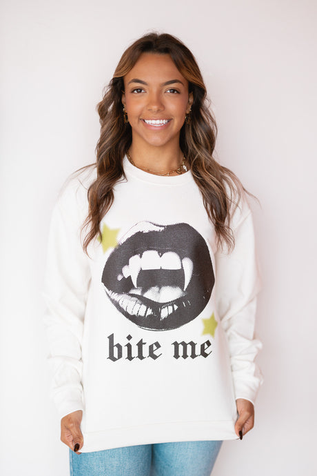 BITE ME SWEATSHIRT