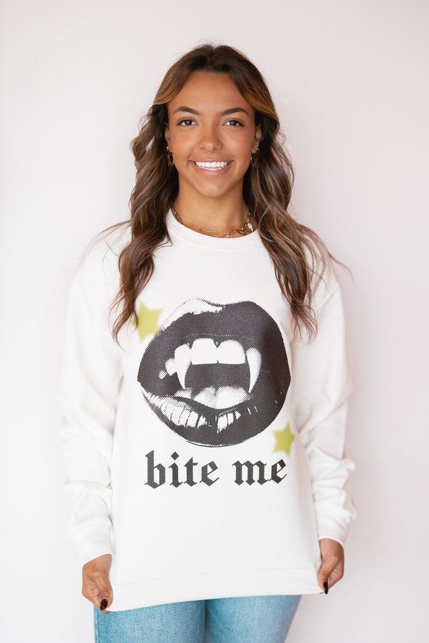 BITE ME SWEATSHIRT