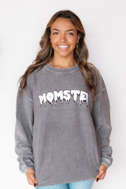 MOMSTER CORDED SWEATSHIRT