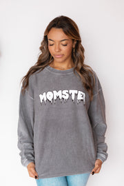 MOMSTER CORDED SWEATSHIRT