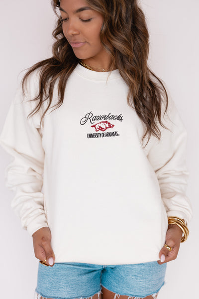 UofA EMBROIDERED SCRIPT SWEATSHIRT