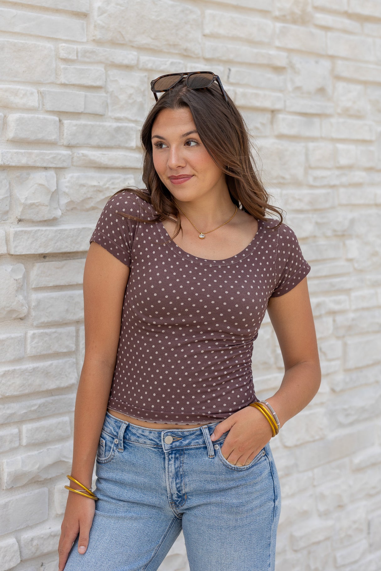 Reversible Polka Dot Top