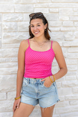 Polka Dot Strap Cami