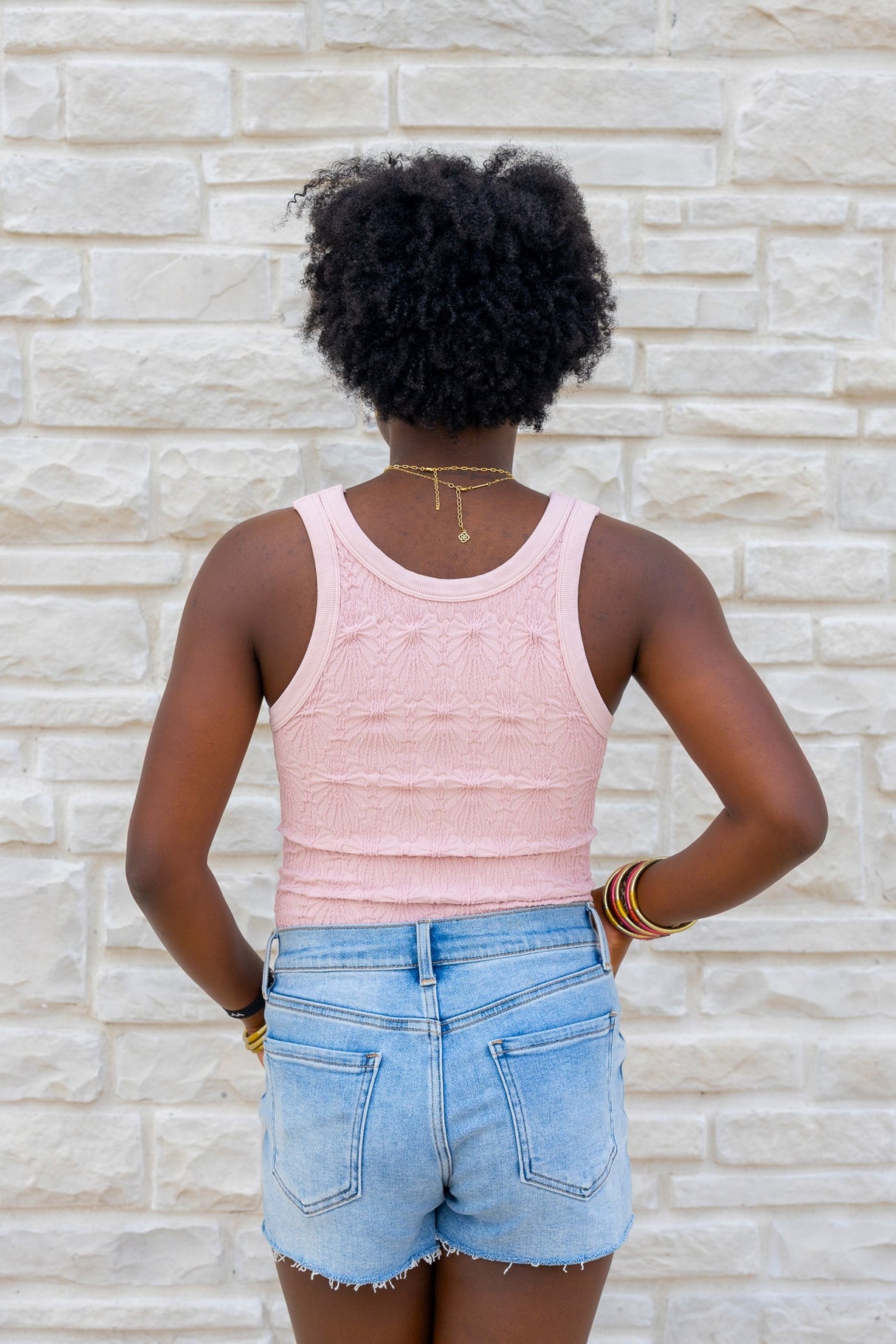 Reversible Lace Textured Tank Top