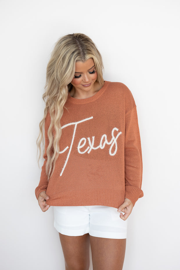 TEXAS CURSIVE SWEATER – The Refinery