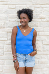 Reversible Scallop Edge Tank Top