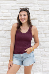 Reversible Lace Textured Tank Top