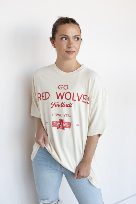 ARKANSAS STATE SHOT OFF THRIFTED TEE