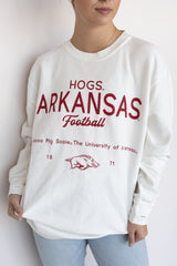 ARKANSAS SHOT OFF CORDED SWEATSHIRT