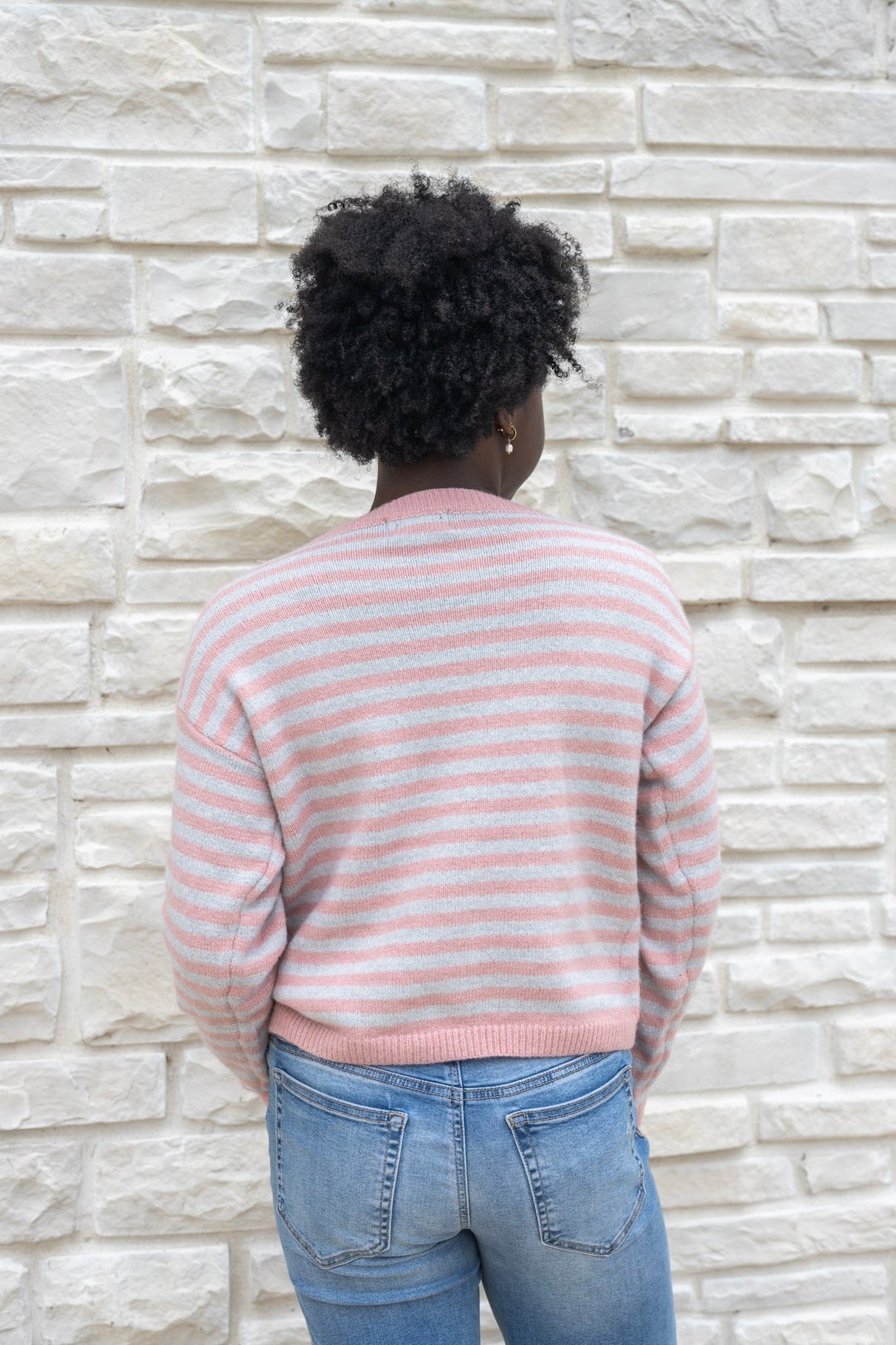 Striped Button Cardigan