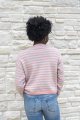 Striped Button Cardigan