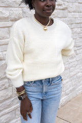 Patchwork Drop Shoulder Sweater