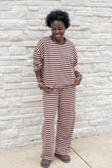 Striped Wide Leg Lounge Pants