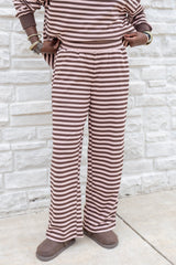 Striped Wide Leg Lounge Pants