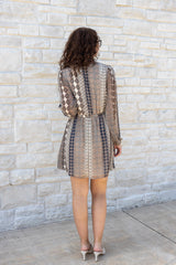 Serenity Surplice Mini Dress