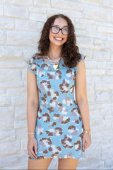 Ruffle Detail Mini Dress