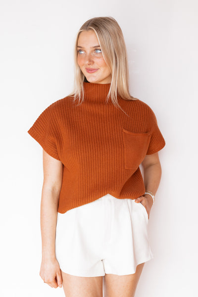 MAXINE MOCK NECK TOP