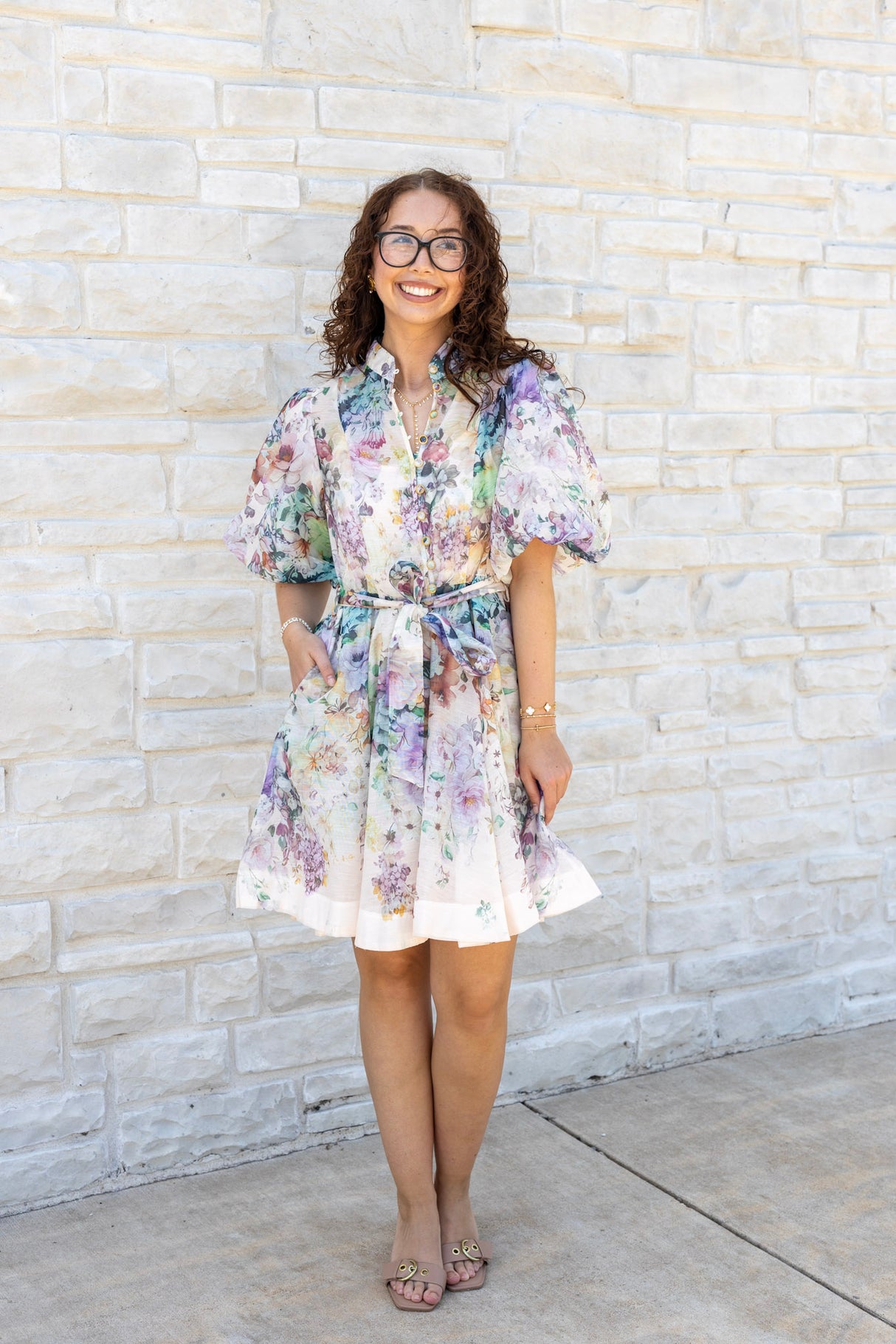 Floral Print Mini Dress