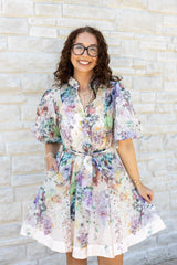 Floral Print Mini Dress