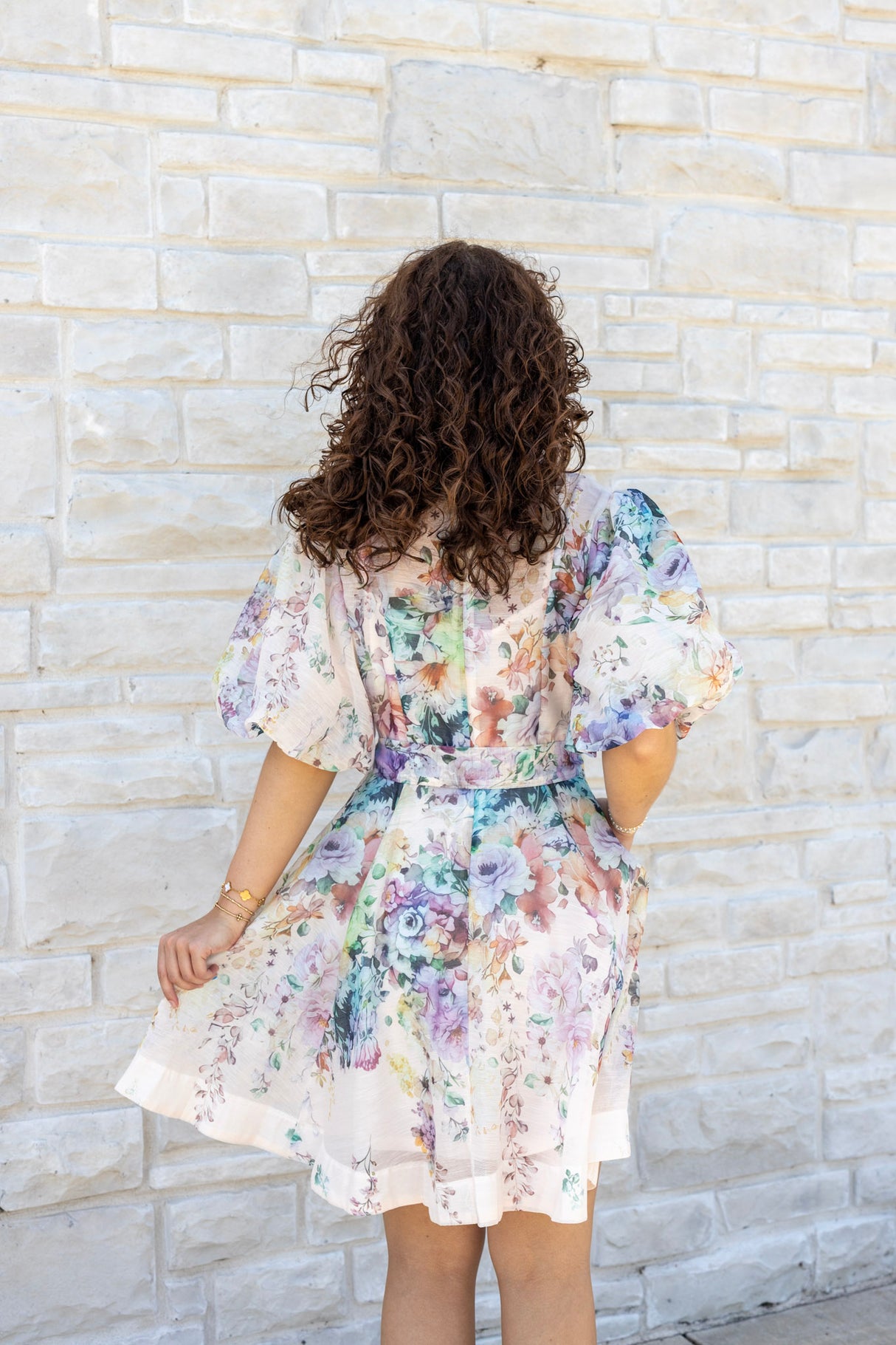 Floral Print Mini Dress