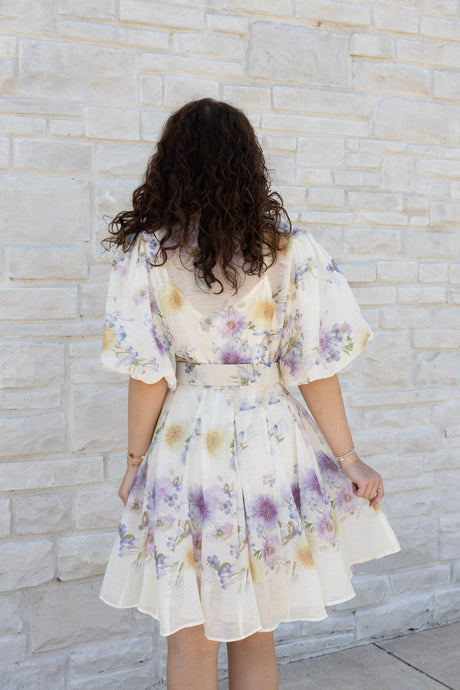 Floral Print Mini Dress