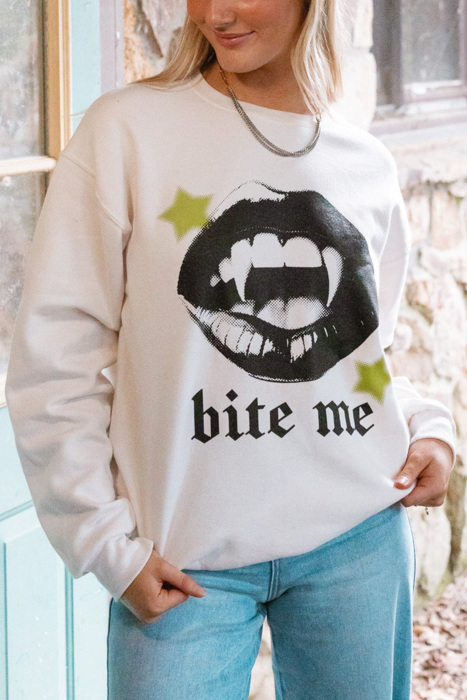 BITE ME SWEATSHIRT