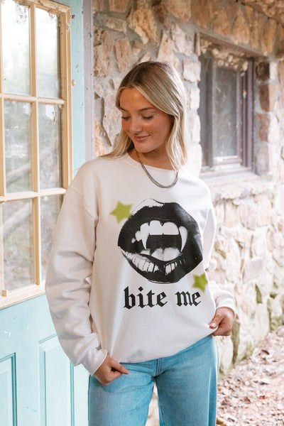 BITE ME SWEATSHIRT