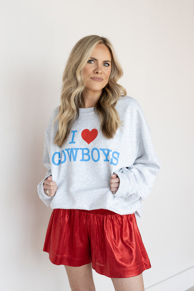 I LOVE COWBOYS SWEATSHIRT