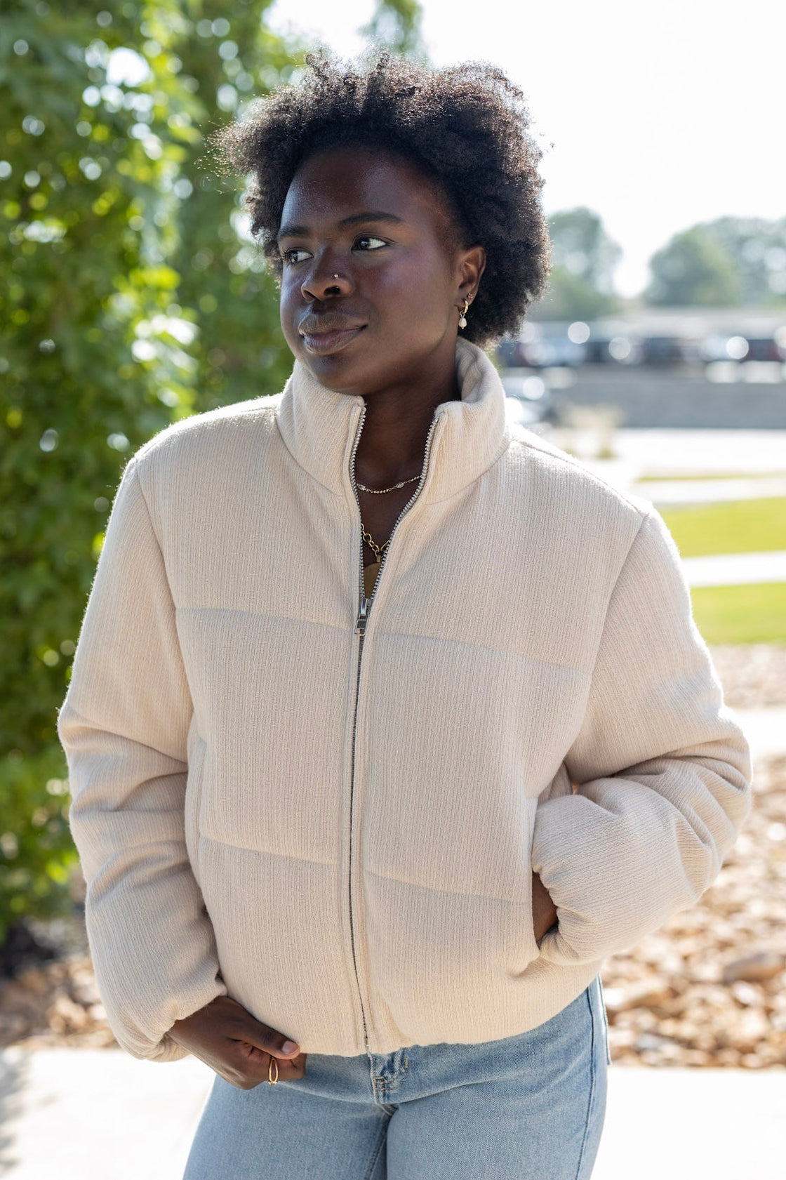 Cropped Puffer Jacket