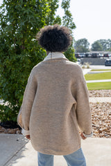 Two Tone Oversized Cardigan
