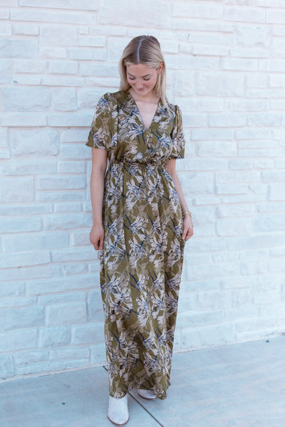 STELLA SURPLICE MAXI DRESS