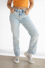WOWED CUFFED CROP JEAN