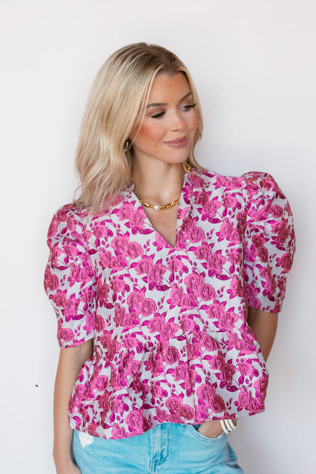 FLORA RUFFLE MINI TOP