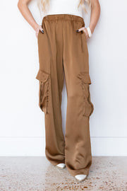 KYLA SATIN CARGO PANT