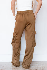 KYLA SATIN CARGO PANT