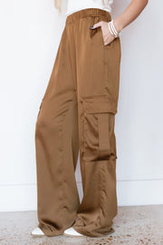 KYLA SATIN CARGO PANT