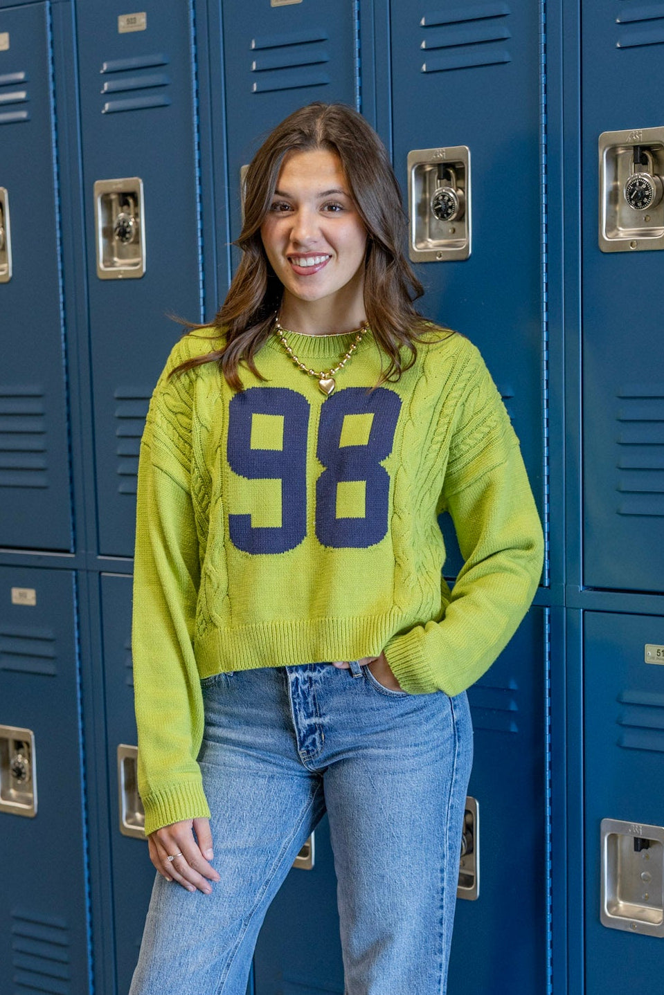 98 Varsity Knit Sweater