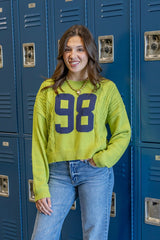 98 Varsity Knit Sweater