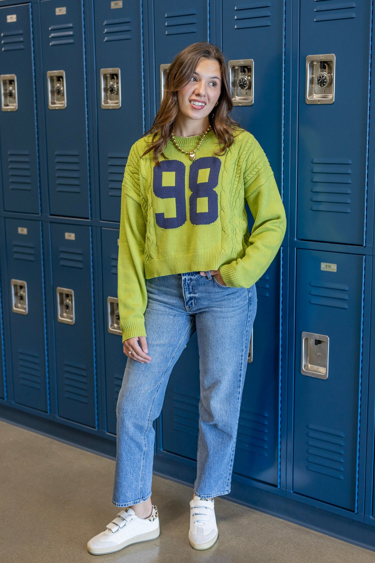 98 Varsity Knit Sweater