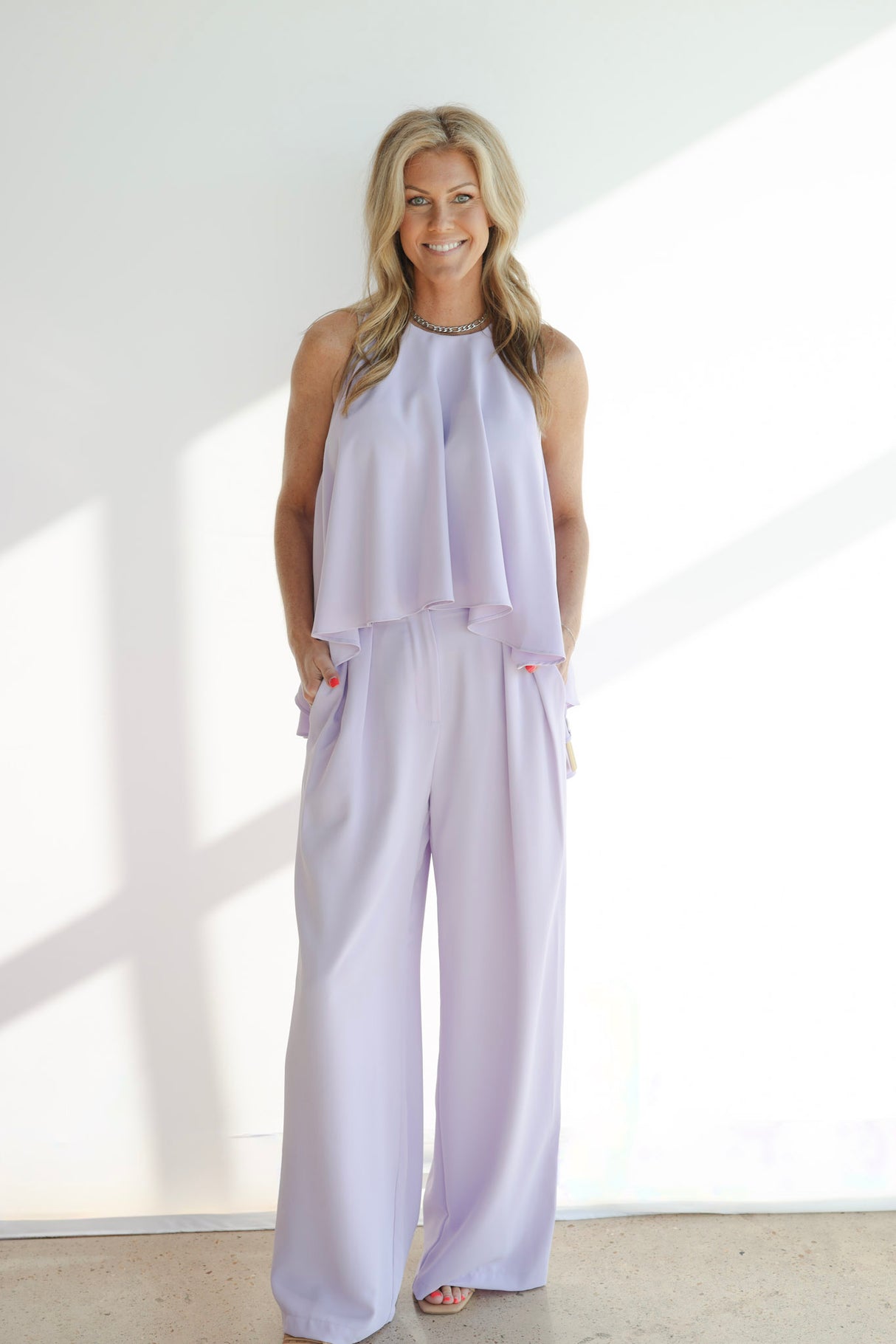PASTEL TONE WIDE PANTS