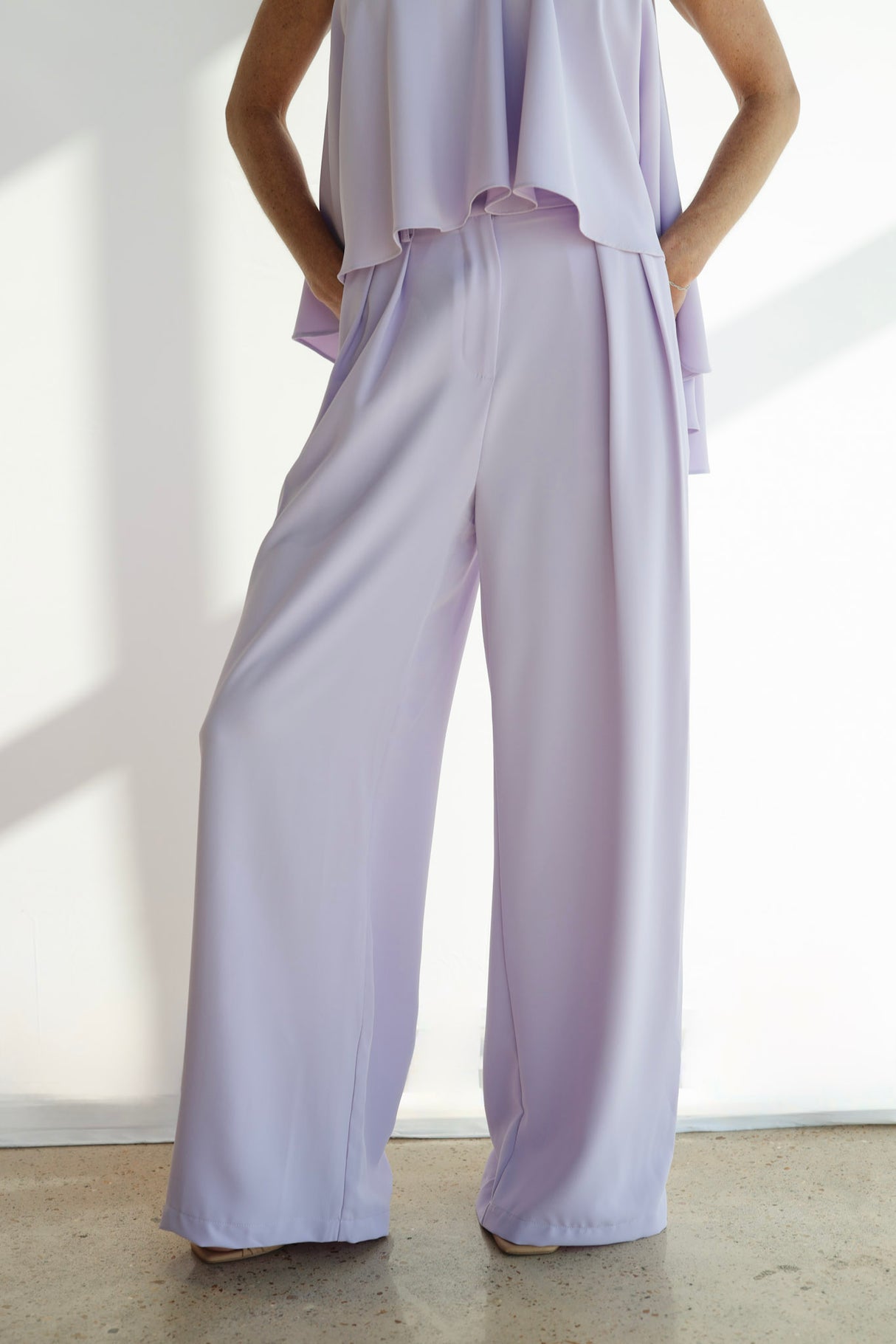 PASTEL TONE WIDE PANTS