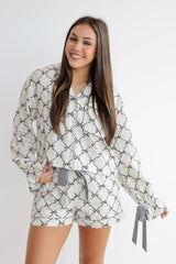 RIBBON TIED BOW PJ TOP