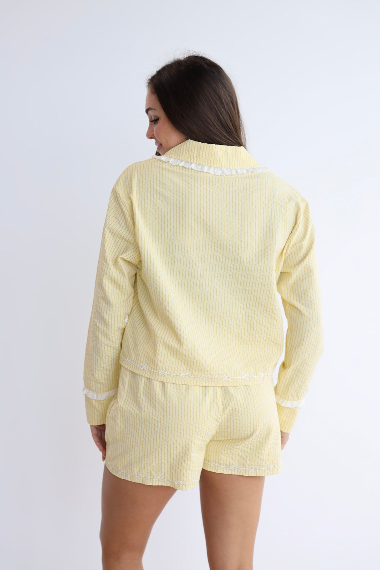 SUNSHINE SEERSUCKER PJ TOP