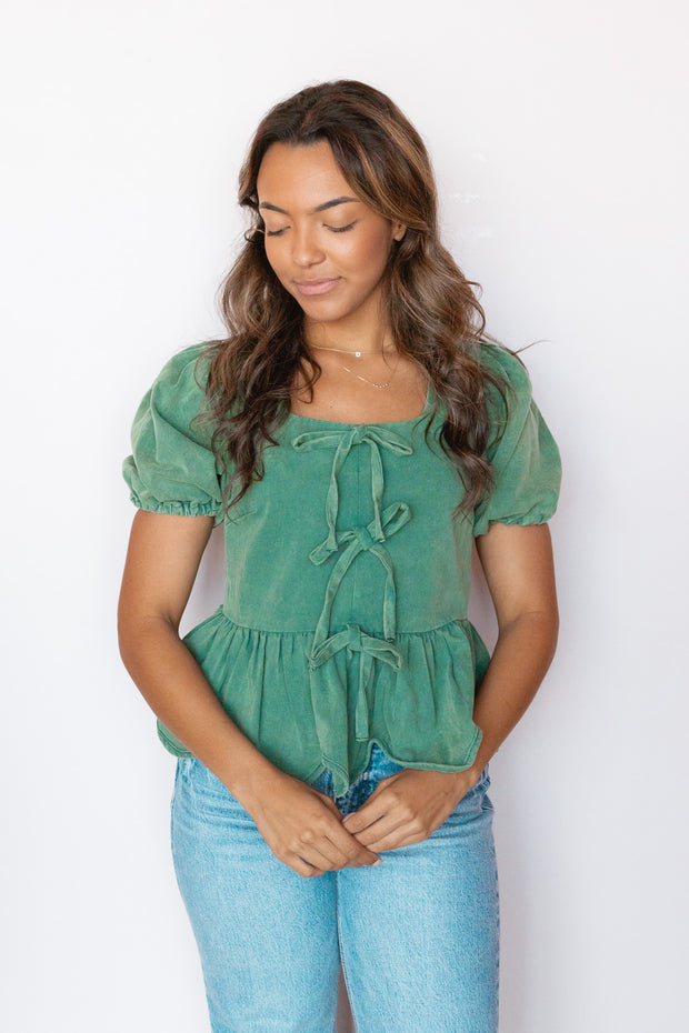 BOW CLOSURE MINI TOP